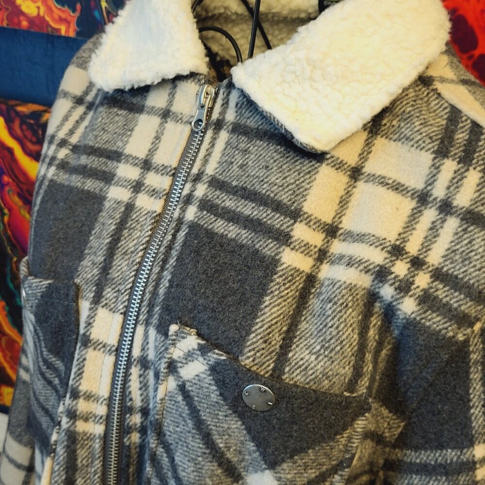 WESC ~ “Liam OG Plaid” ~ Sz Men S/Women M ~ Plaid Jacket ~ NWOT